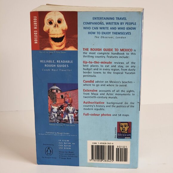 Mexico The Rough Guide 4th edition By John Fisher Travel Guide Paperback - Picture 2 of 7